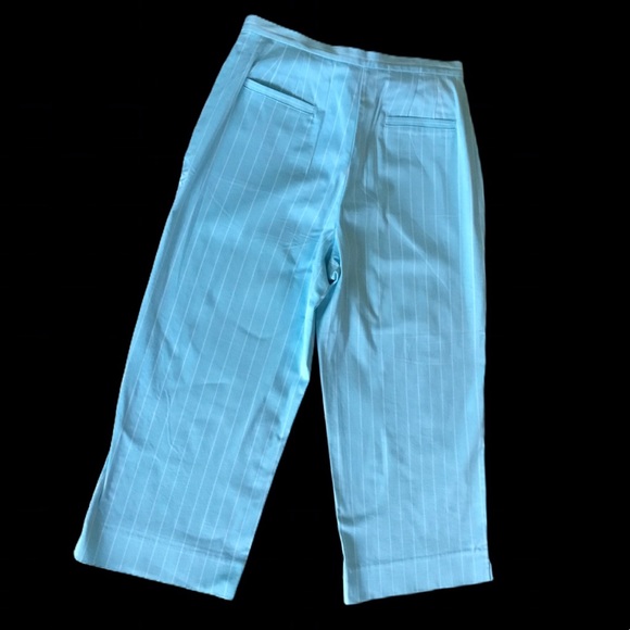 Izod Golf Stretch Striped Cropped Capri Pants 6 - Picture 2 of 7